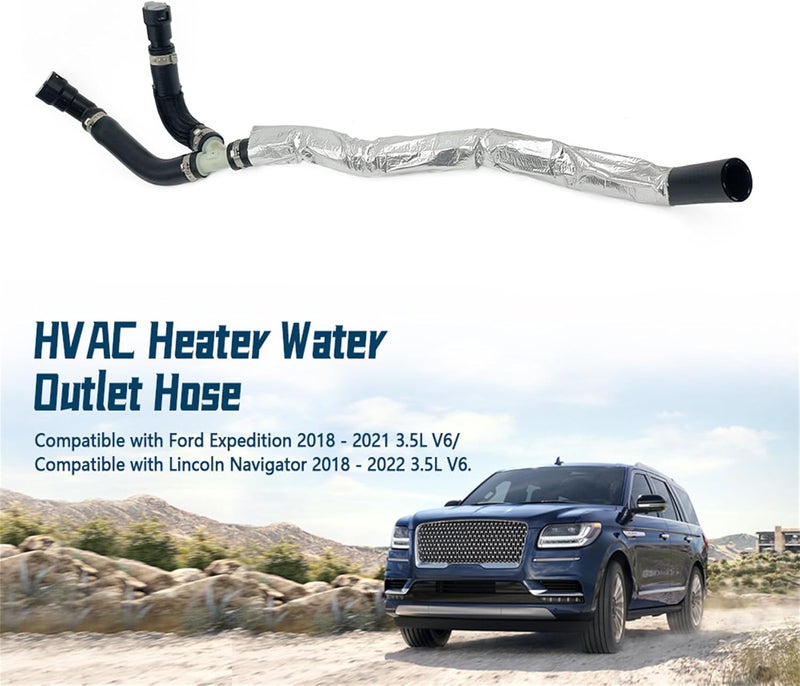 SIDMILE KH1188 Heater Hose Fit for Ford Expedition Fit for Lincoln Navigator Heater Water Outlet Hose - Image 2